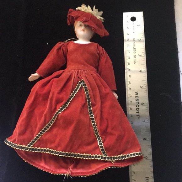 Vintage Bisque Doll Ornament - Picture 9 of 12